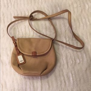 Authentic Ugg Tan Leather Crossover Bag